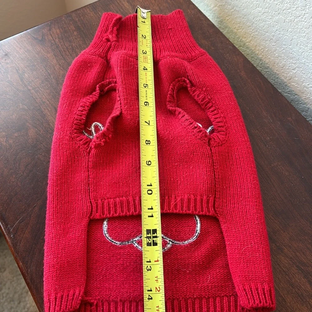 Small dog Christmas Reindeer knitted sweater